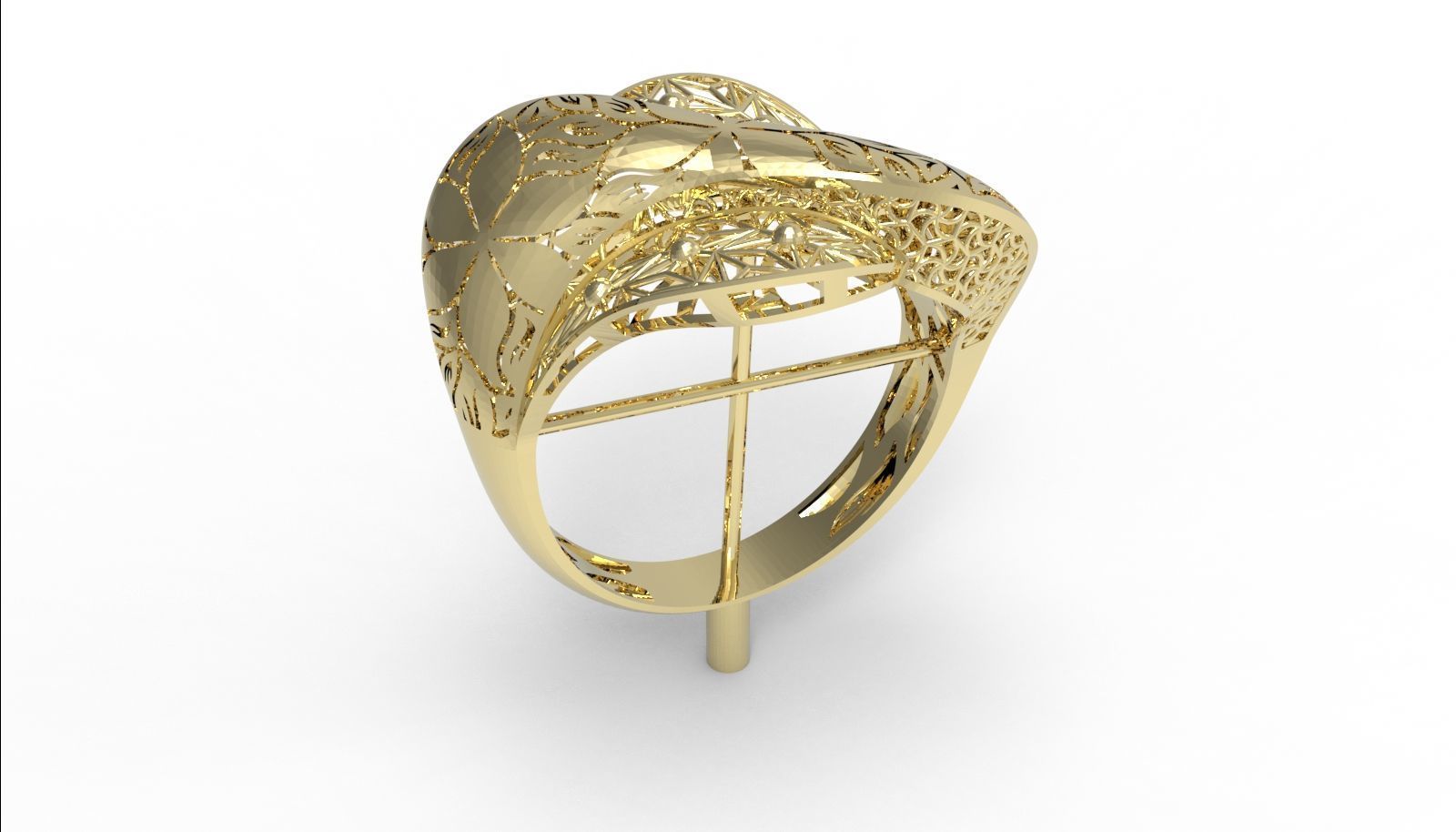 30 light weight fusion ring ready to cast and print  3D Model Collection_78