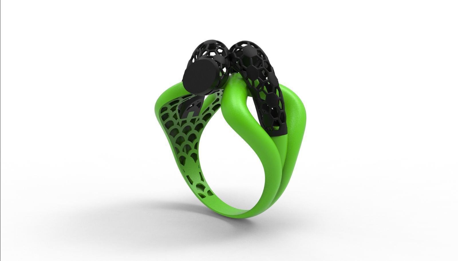 30 light weight fusion ring ready to cast and print  3D Model Collection_131