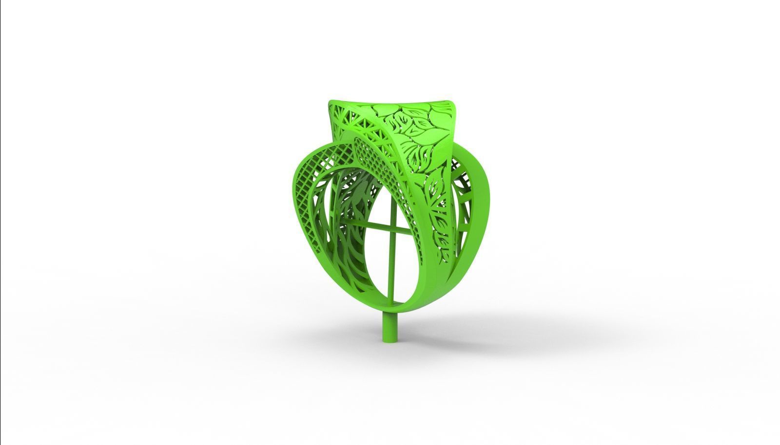 30 light weight fusion ring ready to cast and print  3D Model Collection_76