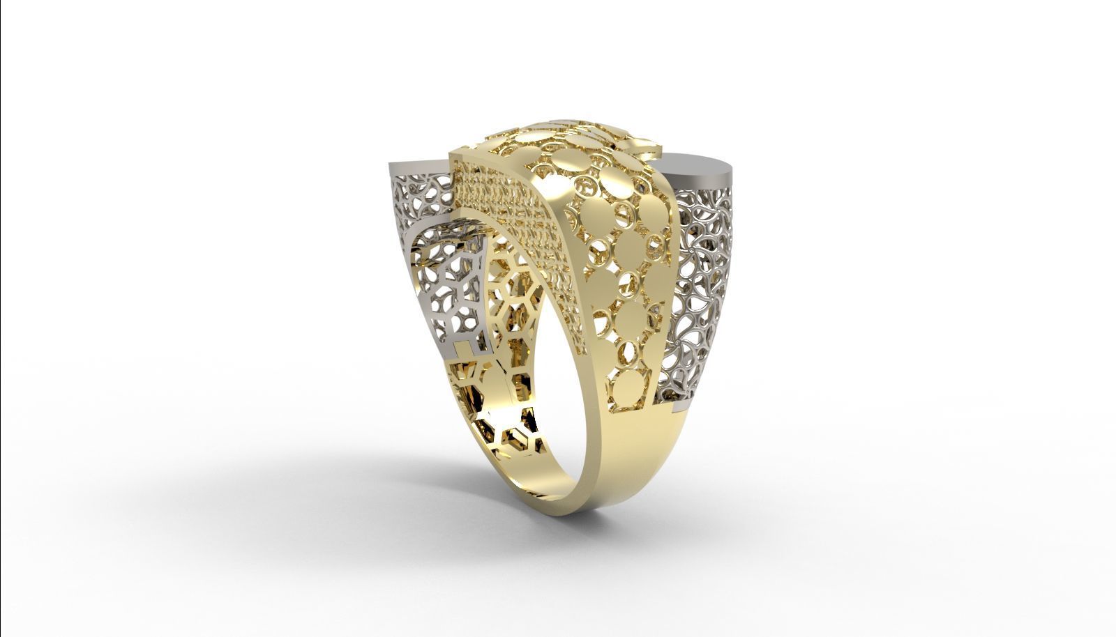 30 light weight fusion ring ready to cast and print  3D Model Collection_154