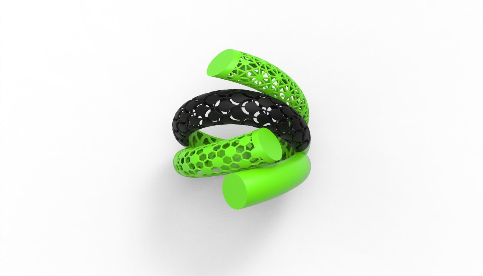30 light weight fusion ring ready to cast and print  3D Model Collection_104