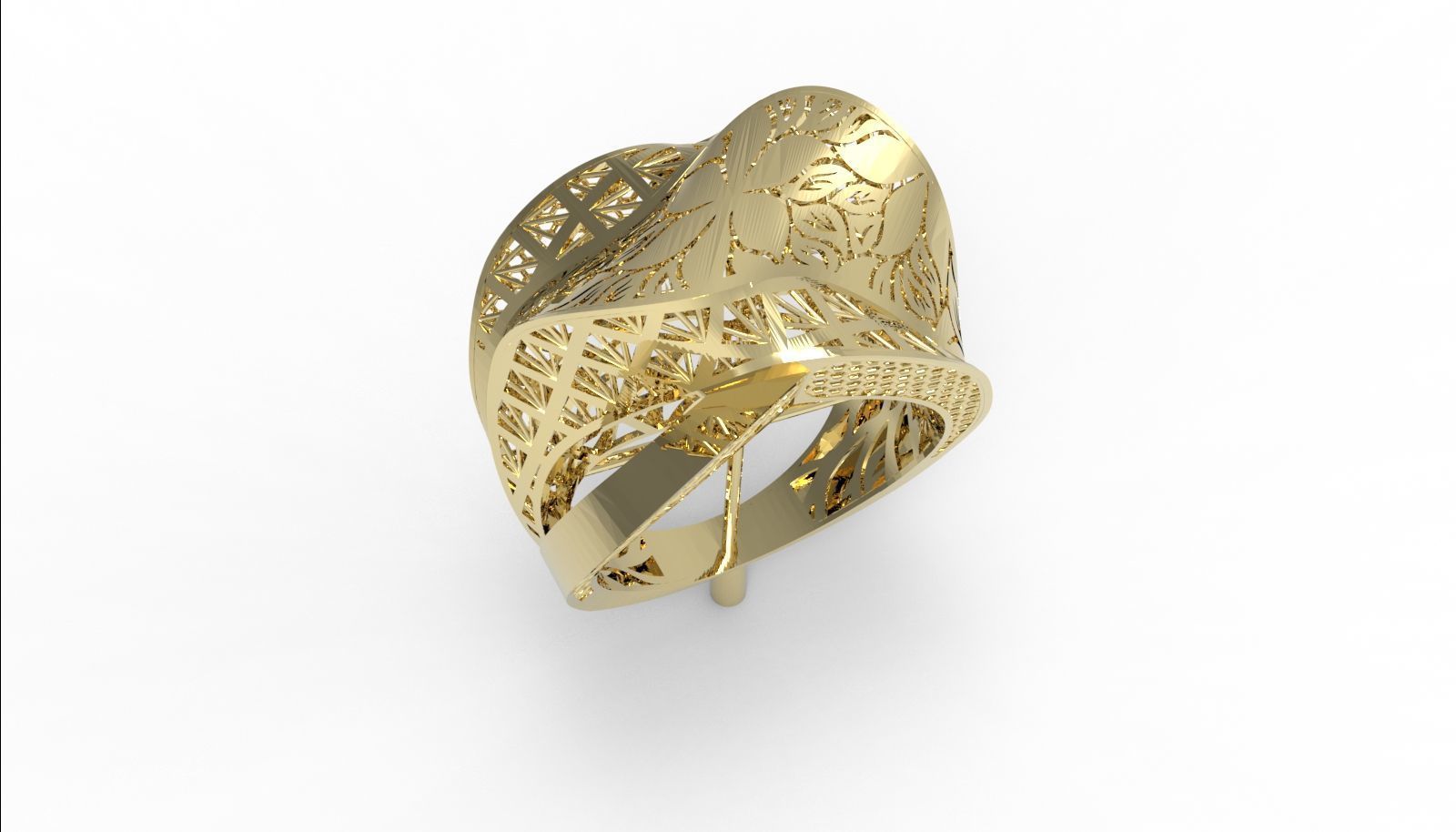 30 light weight fusion ring ready to cast and print  3D Model Collection_73
