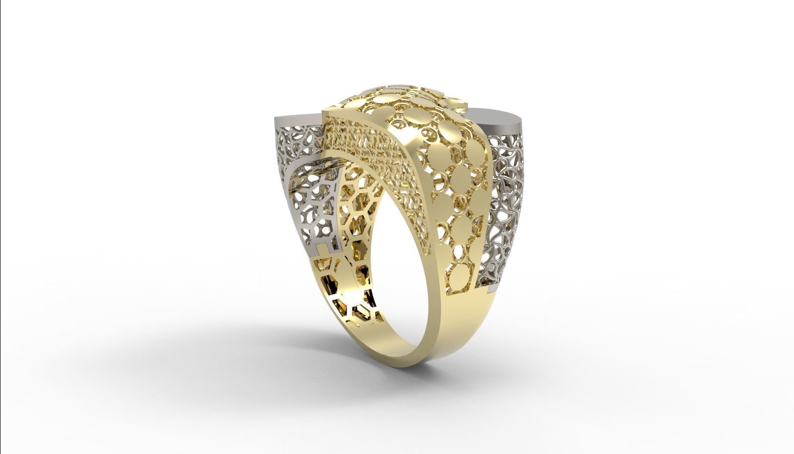 30 light weight fusion ring ready to cast and print  3D Model Collection_155