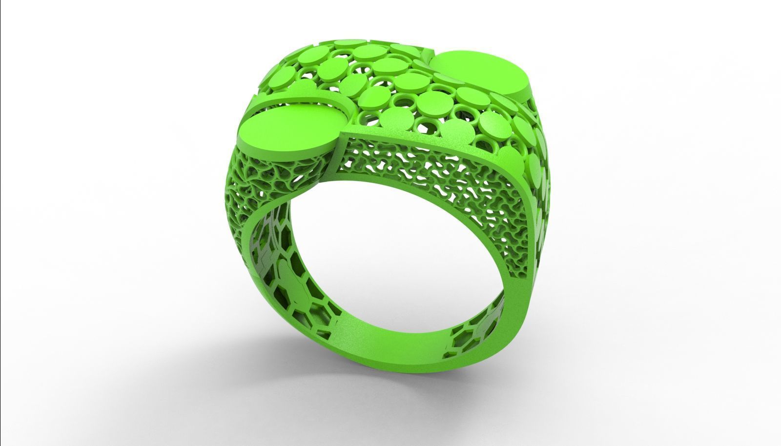 30 light weight fusion ring ready to cast and print  3D Model Collection_160