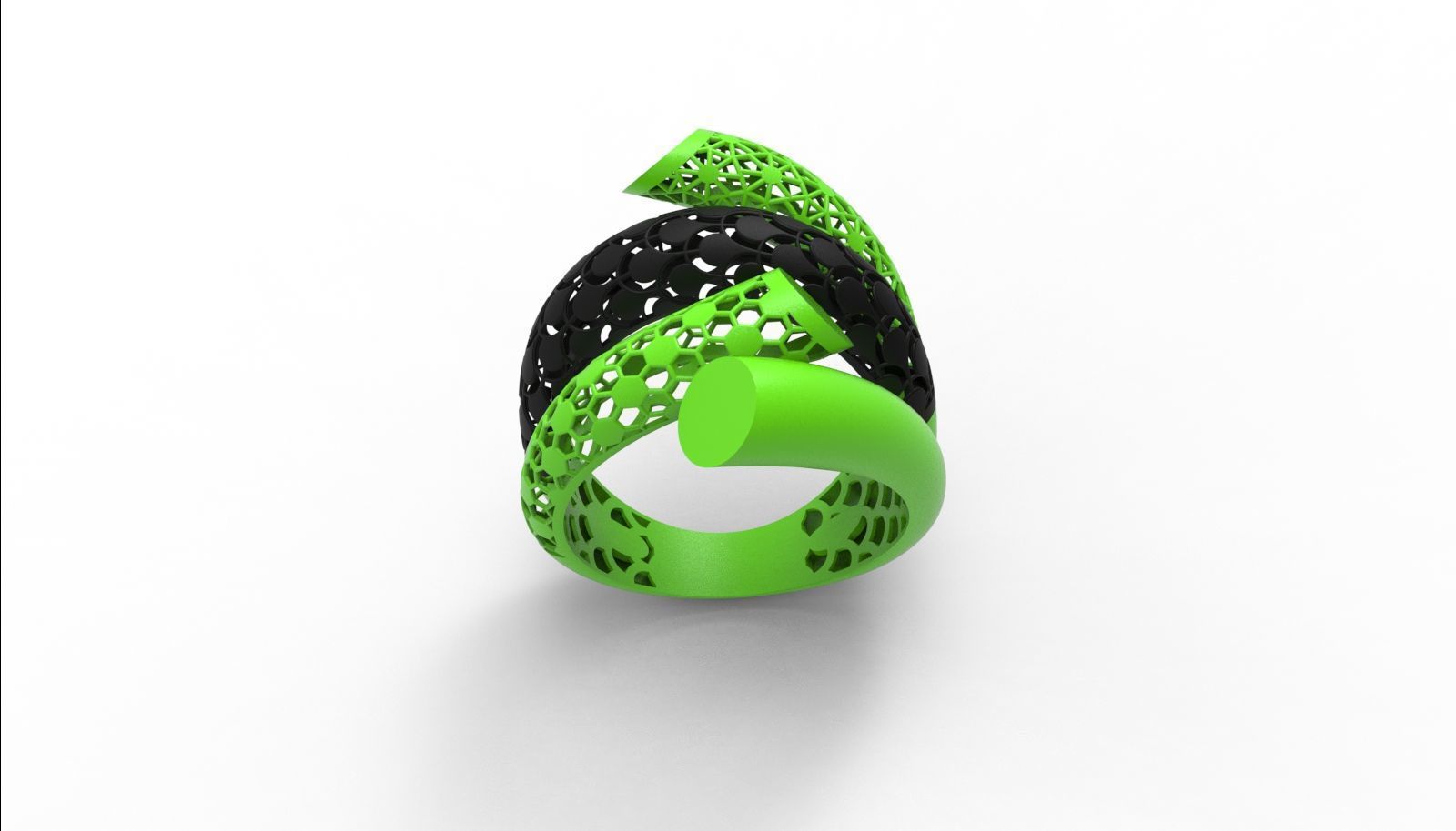 30 light weight fusion ring ready to cast and print  3D Model Collection_109