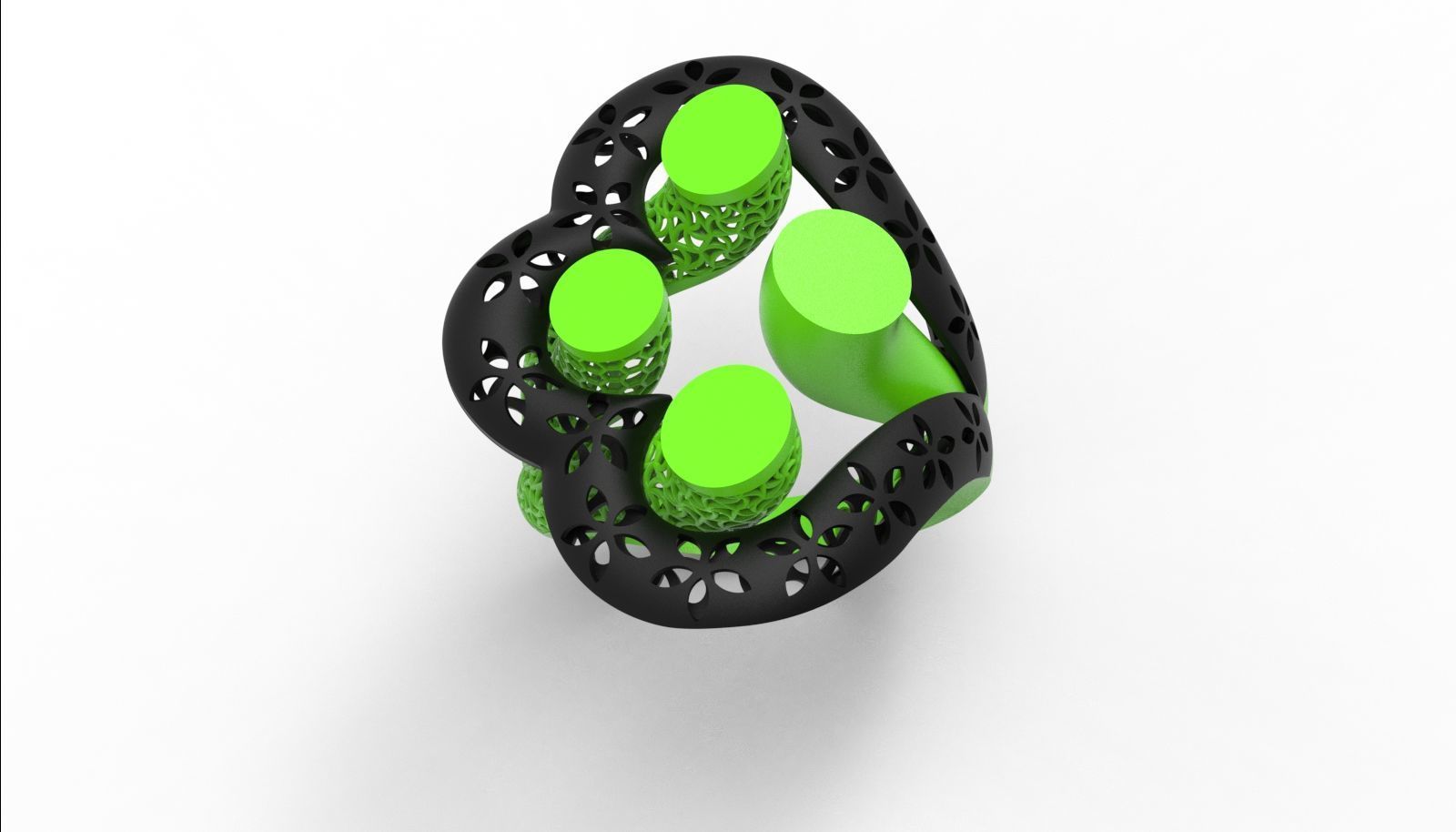 30 light weight fusion ring ready to cast and print  3D Model Collection_166