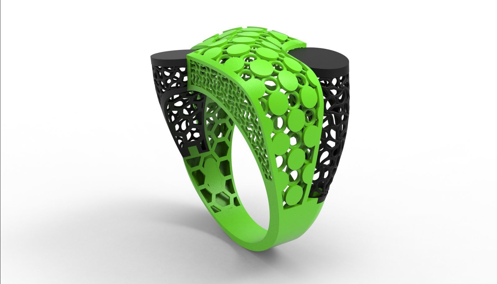 30 light weight fusion ring ready to cast and print  3D Model Collection_158