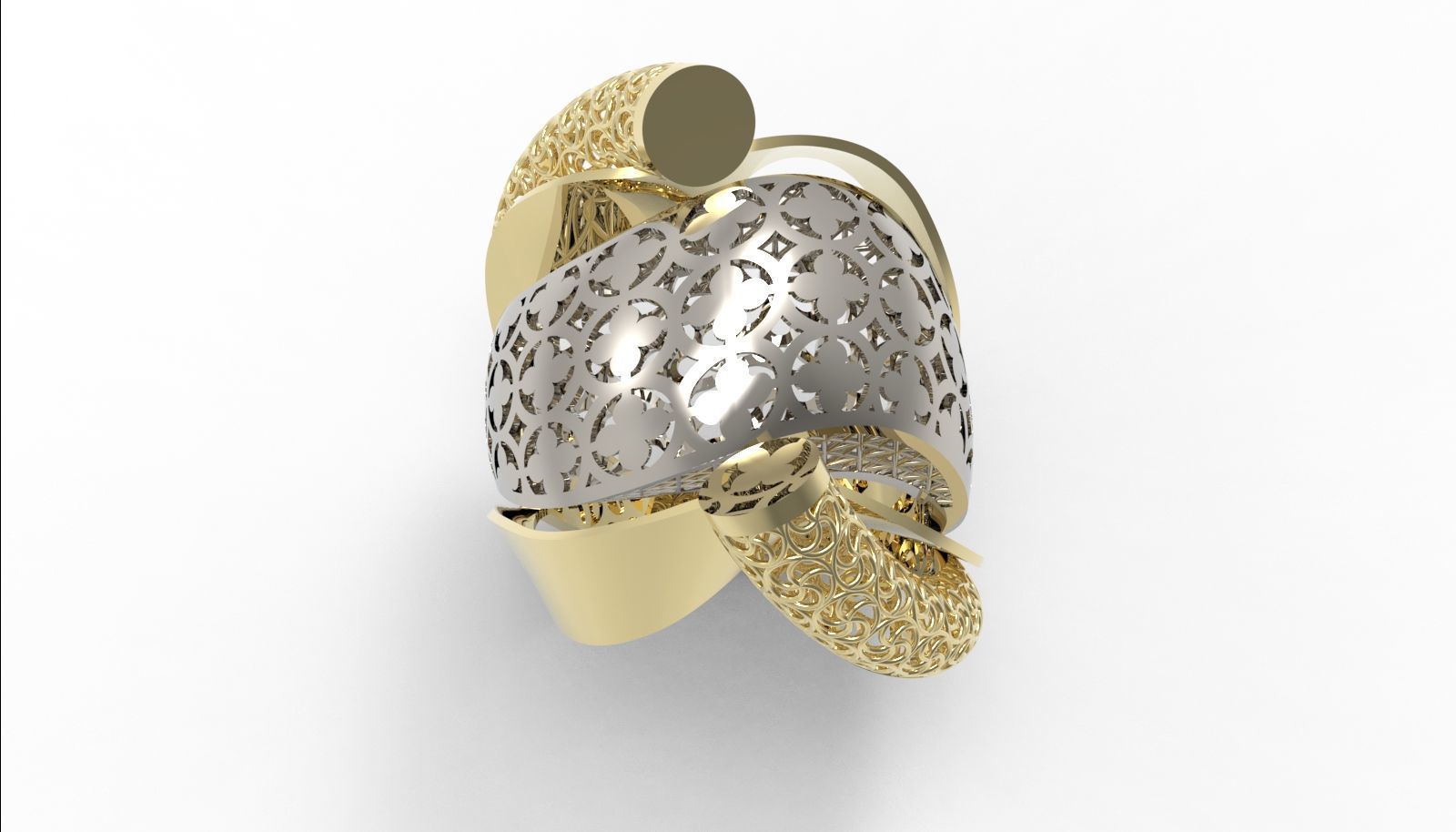 30 light weight fusion ring ready to cast and print  3D Model Collection_145