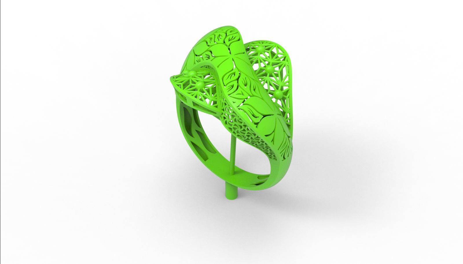 30 light weight fusion ring ready to cast and print  3D Model Collection_80