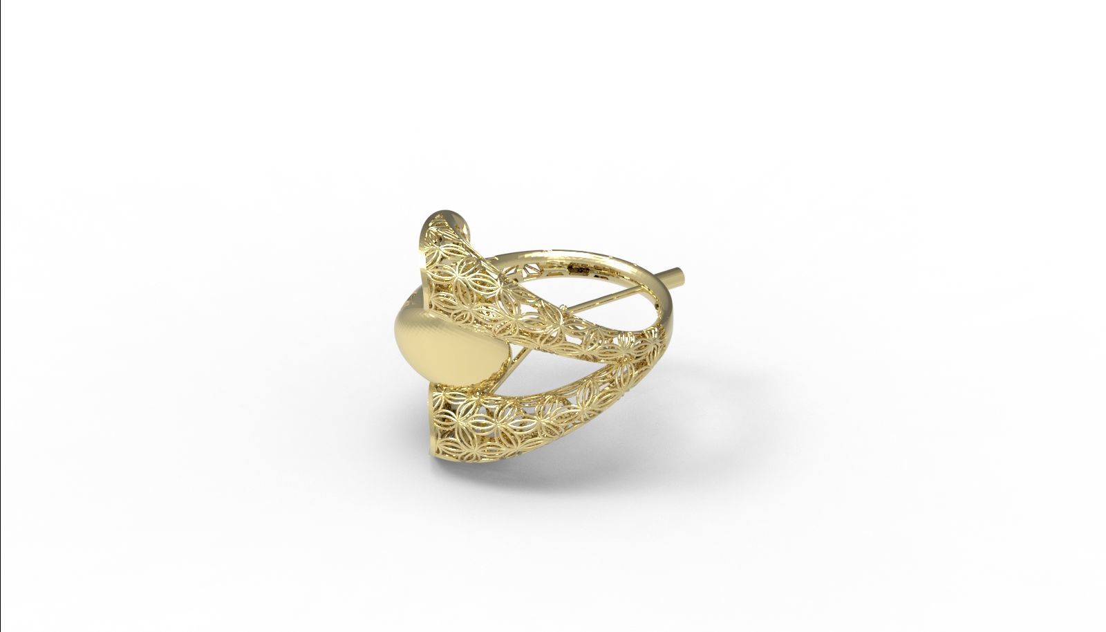 30 light weight fusion ring ready to cast and print  3D Model Collection_43