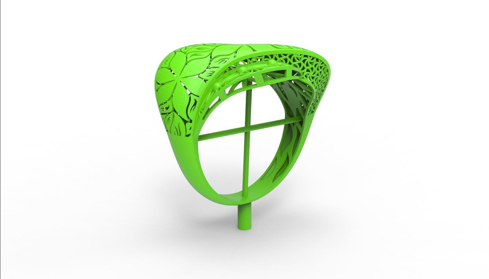 30 light weight fusion ring ready to cast and print  3D Model Collection_83