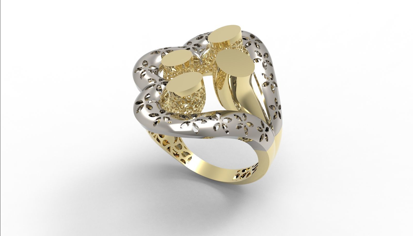 30 light weight fusion ring ready to cast and print  3D Model Collection_164