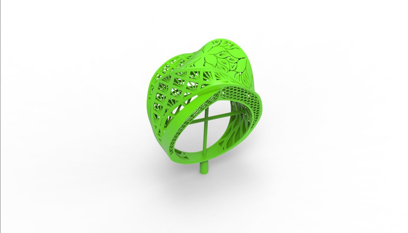 30 light weight fusion ring ready to cast and print  3D Model Collection_77