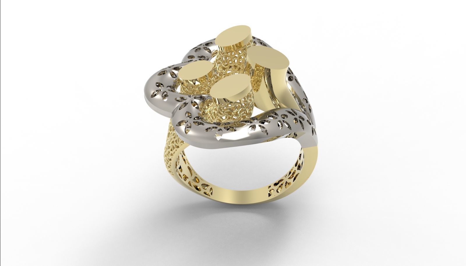 30 light weight fusion ring ready to cast and print  3D Model Collection_163