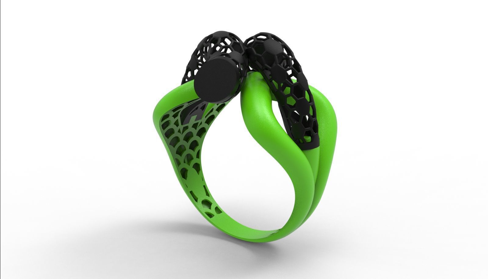 30 light weight fusion ring ready to cast and print  3D Model Collection_132