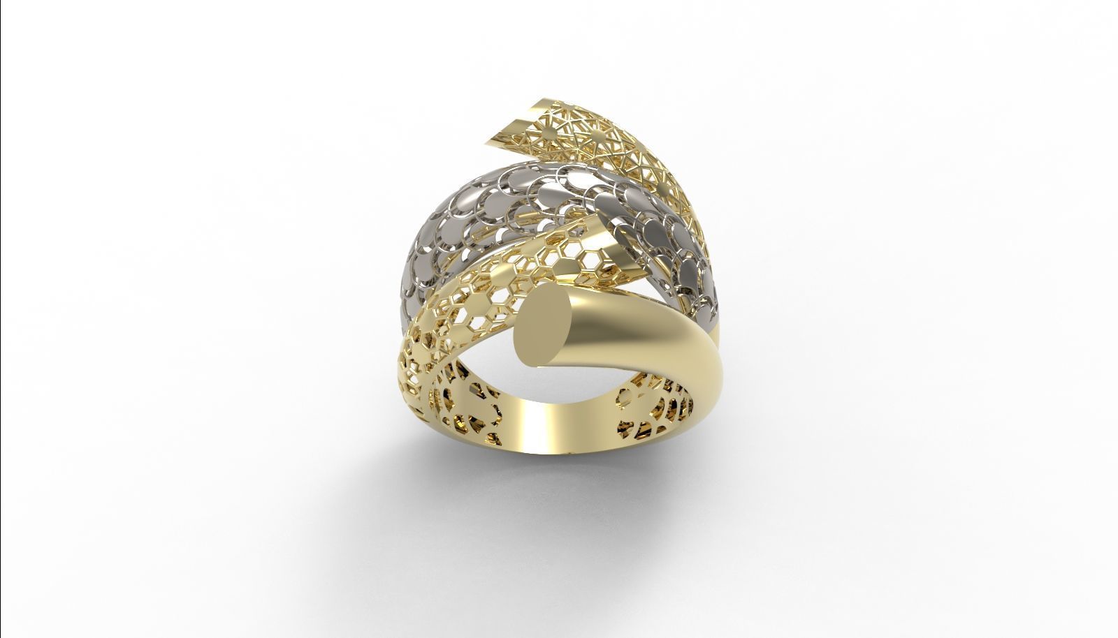 30 light weight fusion ring ready to cast and print  3D Model Collection_102