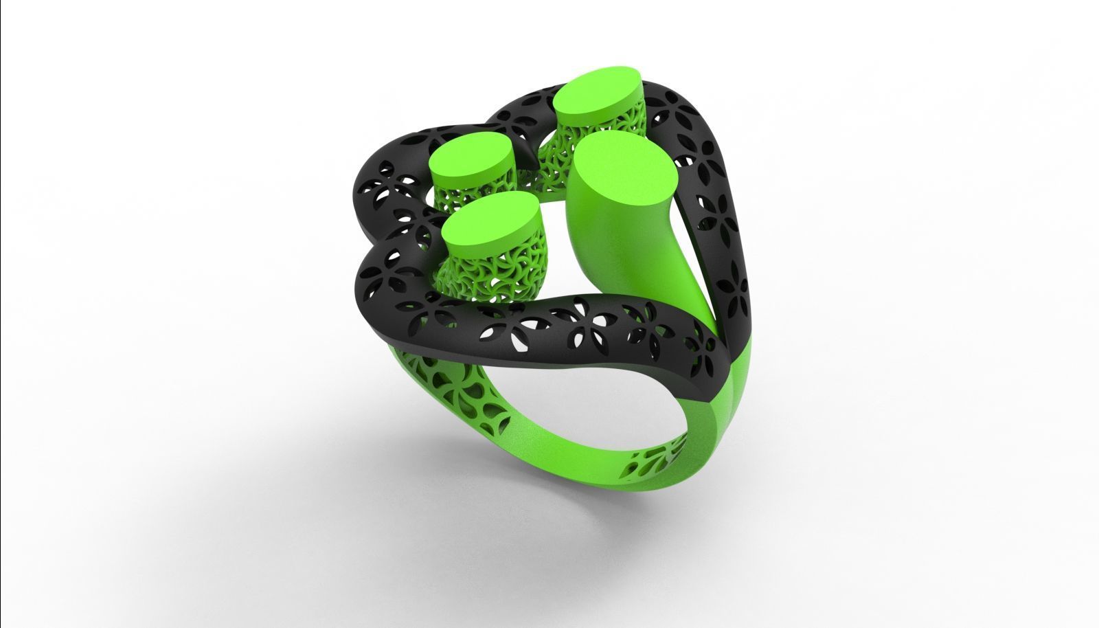 30 light weight fusion ring ready to cast and print  3D Model Collection_165