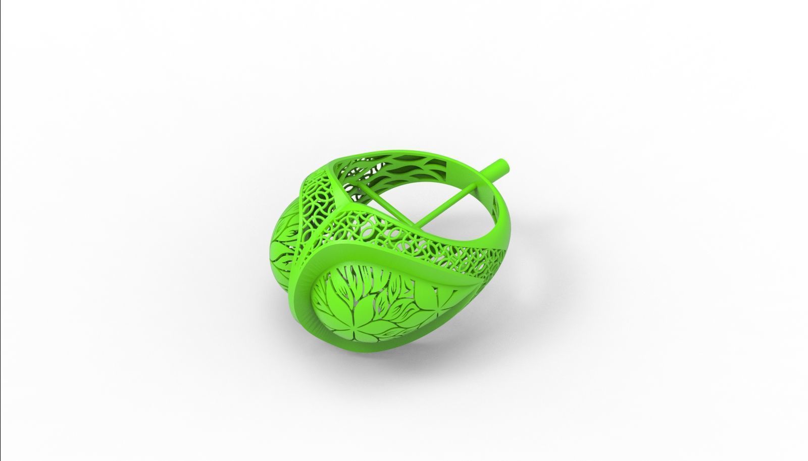 30 light weight fusion ring ready to cast and print  3D Model Collection_69