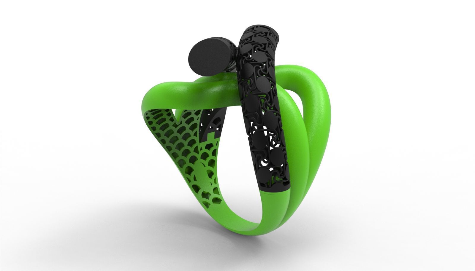 30 light weight fusion ring ready to cast and print  3D Model Collection_121