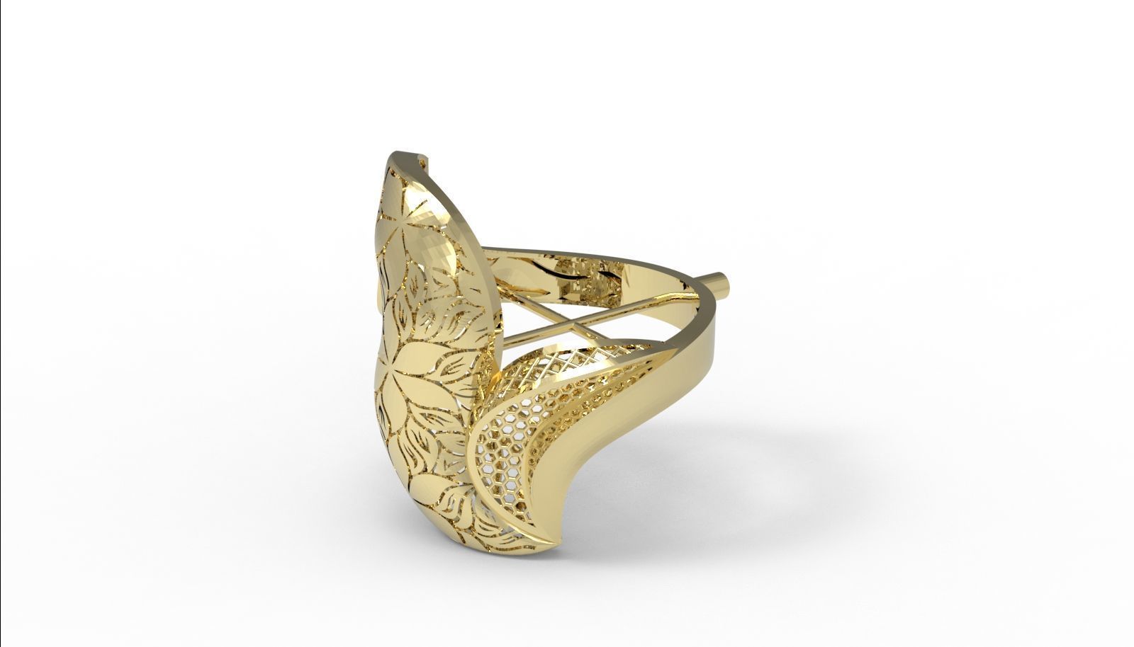 30 light weight fusion ring ready to cast and print  3D Model Collection_58