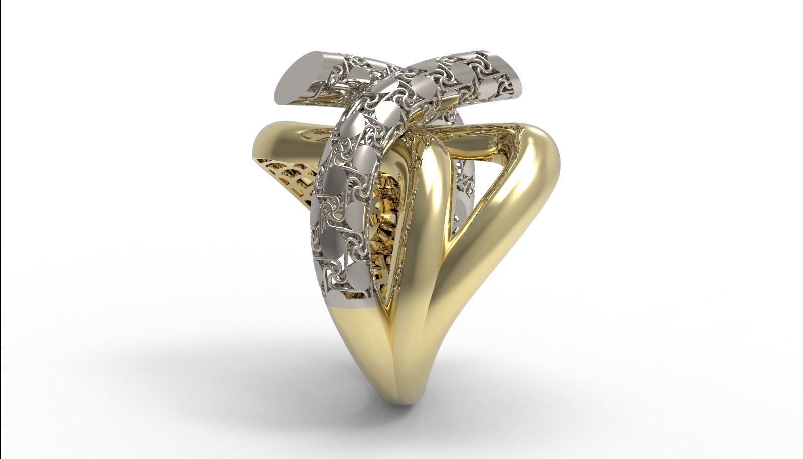 30 light weight fusion ring ready to cast and print  3D Model Collection_116