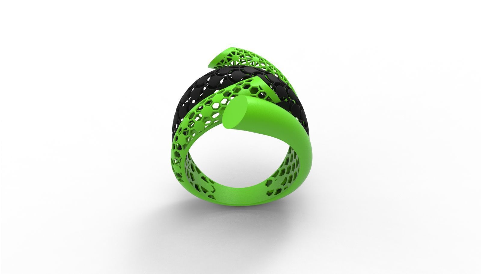 30 light weight fusion ring ready to cast and print  3D Model Collection_105