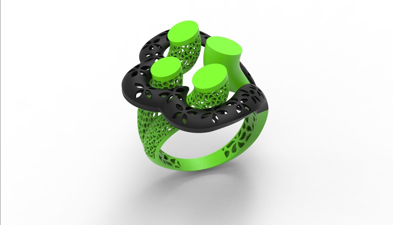 30 light weight fusion ring ready to cast and print  3D Model Collection_168