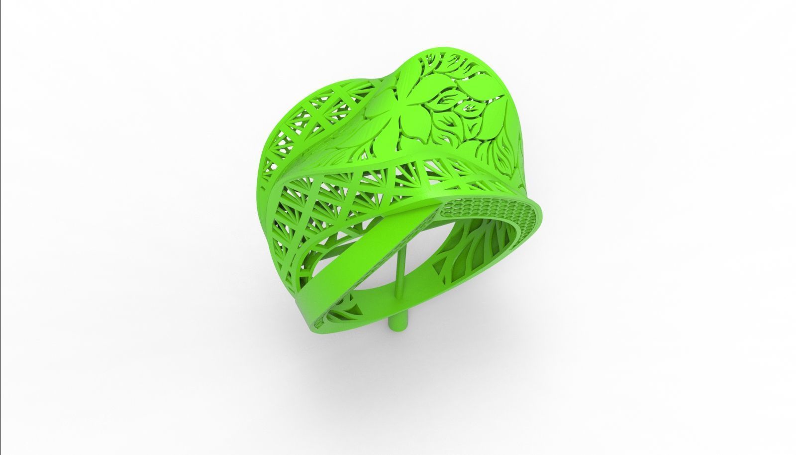 30 light weight fusion ring ready to cast and print  3D Model Collection_74