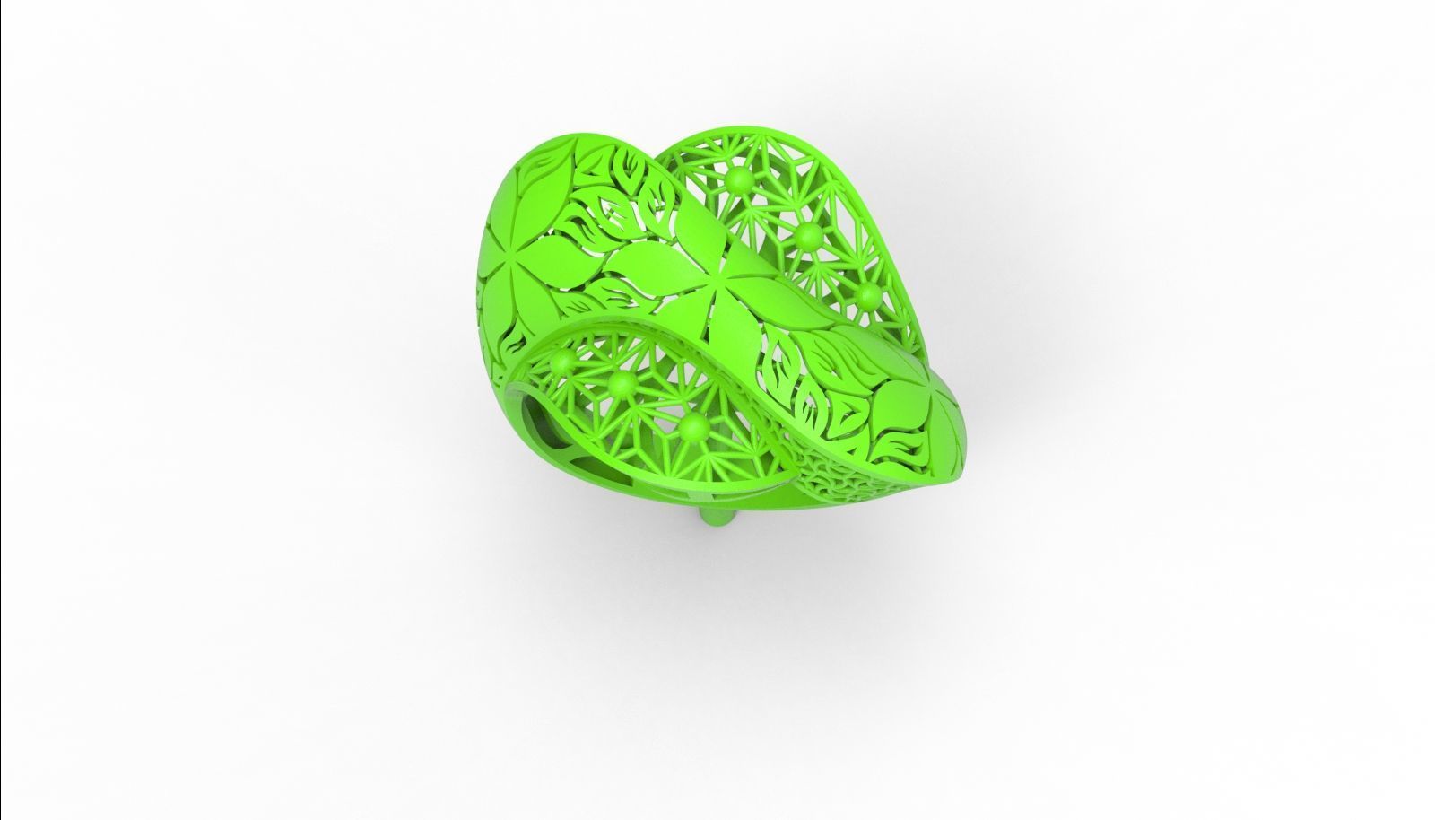 30 light weight fusion ring ready to cast and print  3D Model Collection_81