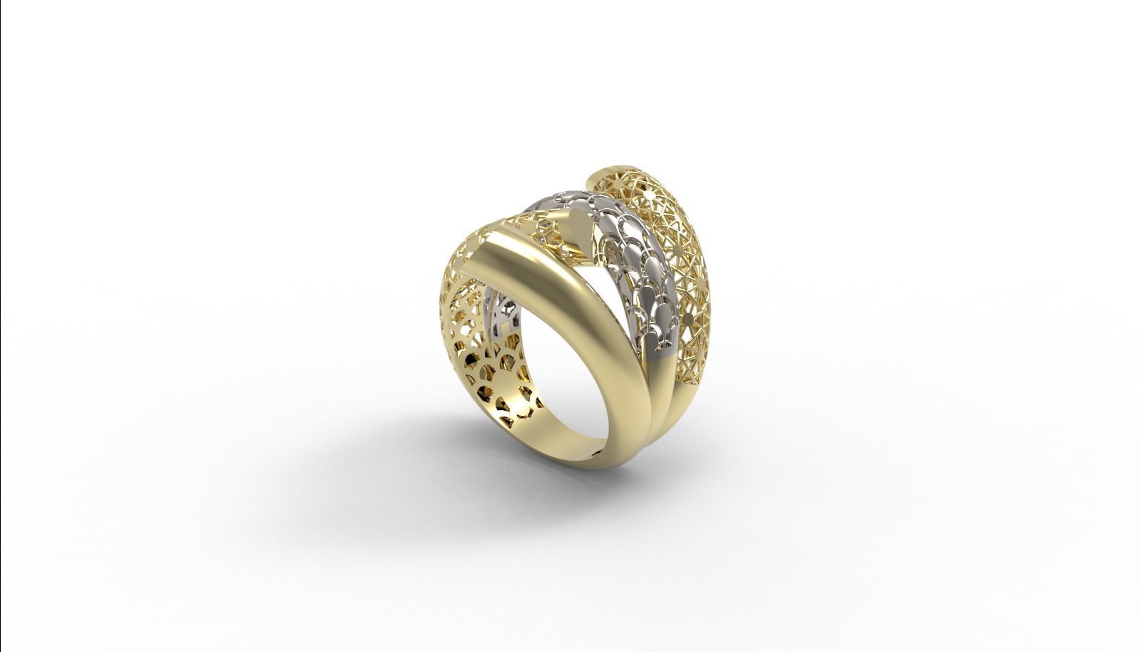 30 light weight fusion ring ready to cast and print  3D Model Collection_101
