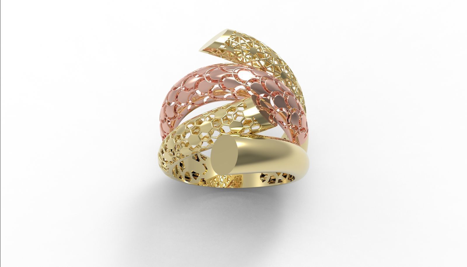 30 light weight fusion ring ready to cast and print  3D Model Collection_99
