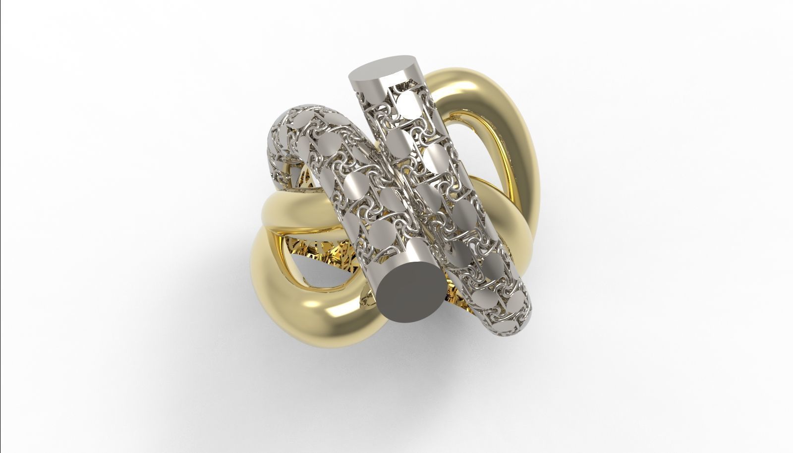 30 light weight fusion ring ready to cast and print  3D Model Collection_114