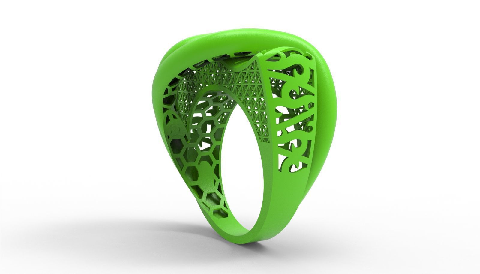 30 light weight fusion ring ready to cast and print  3D Model Collection_141