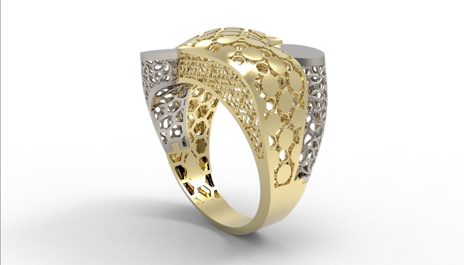 30 light weight fusion ring ready to cast and print  3D Model Collection_151