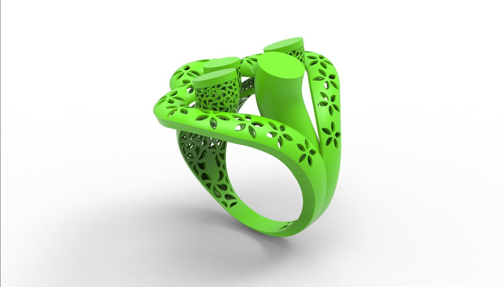 30 light weight fusion ring ready to cast and print  3D Model Collection_170