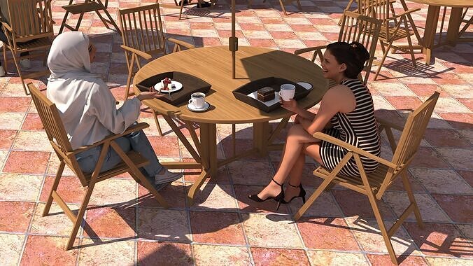 Breakfast Shop 4K 3D model 3