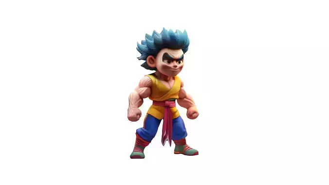 Stylized Martial Artist Character Model