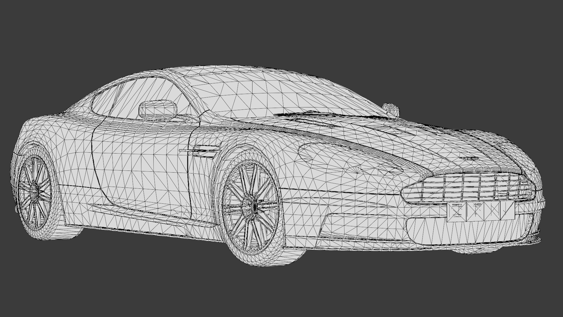 Aston Martin DBS 2008 Luxury Sports Car Asset Low-poly 3D model_27