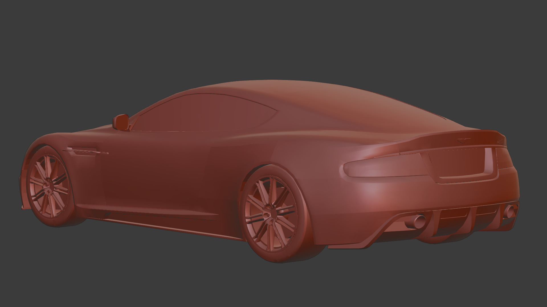 Aston Martin DBS 2008 Luxury Sports Car Asset Low-poly 3D model_11
