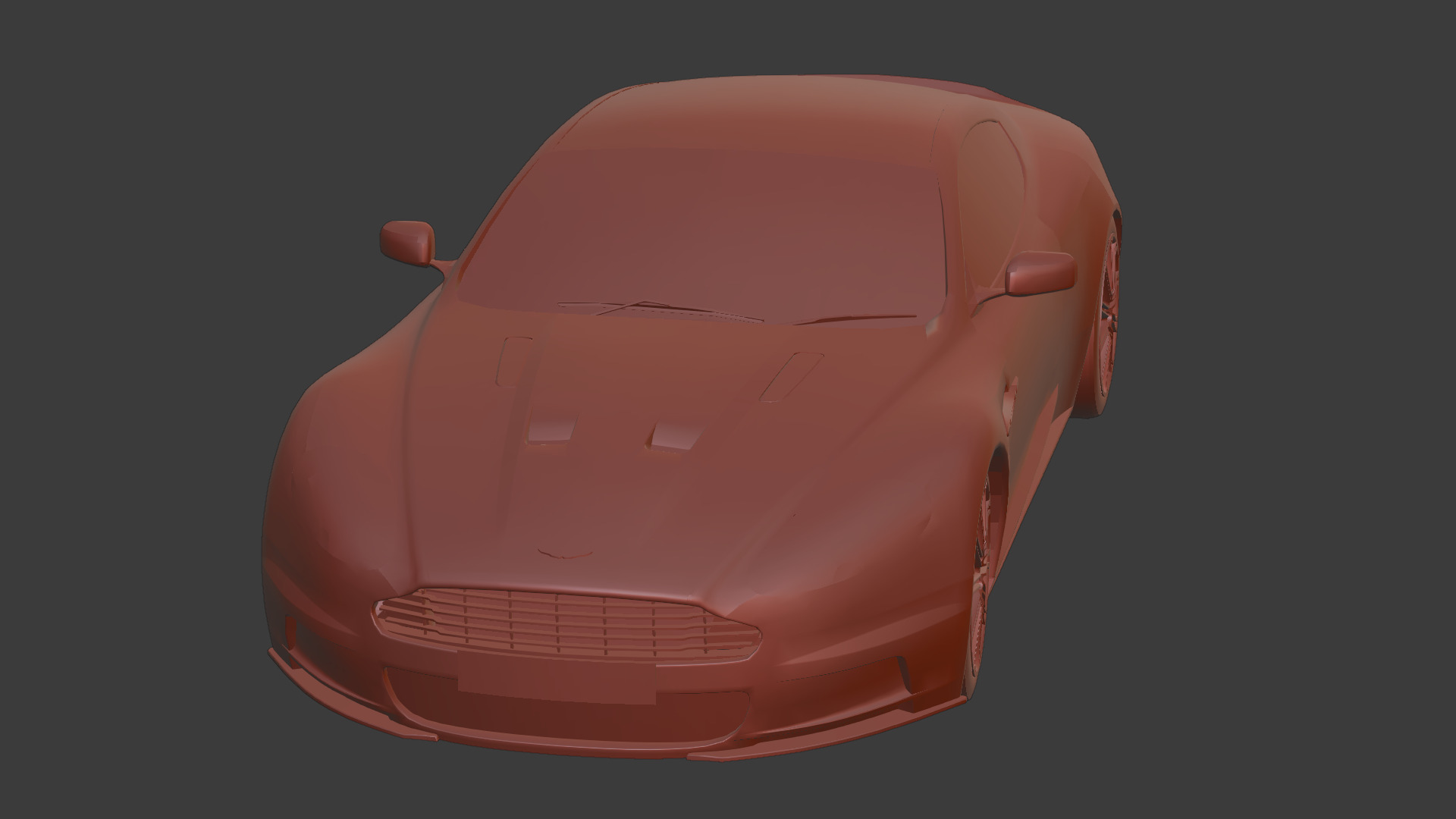 Aston Martin DBS 2008 Luxury Sports Car Asset Low-poly 3D model_18