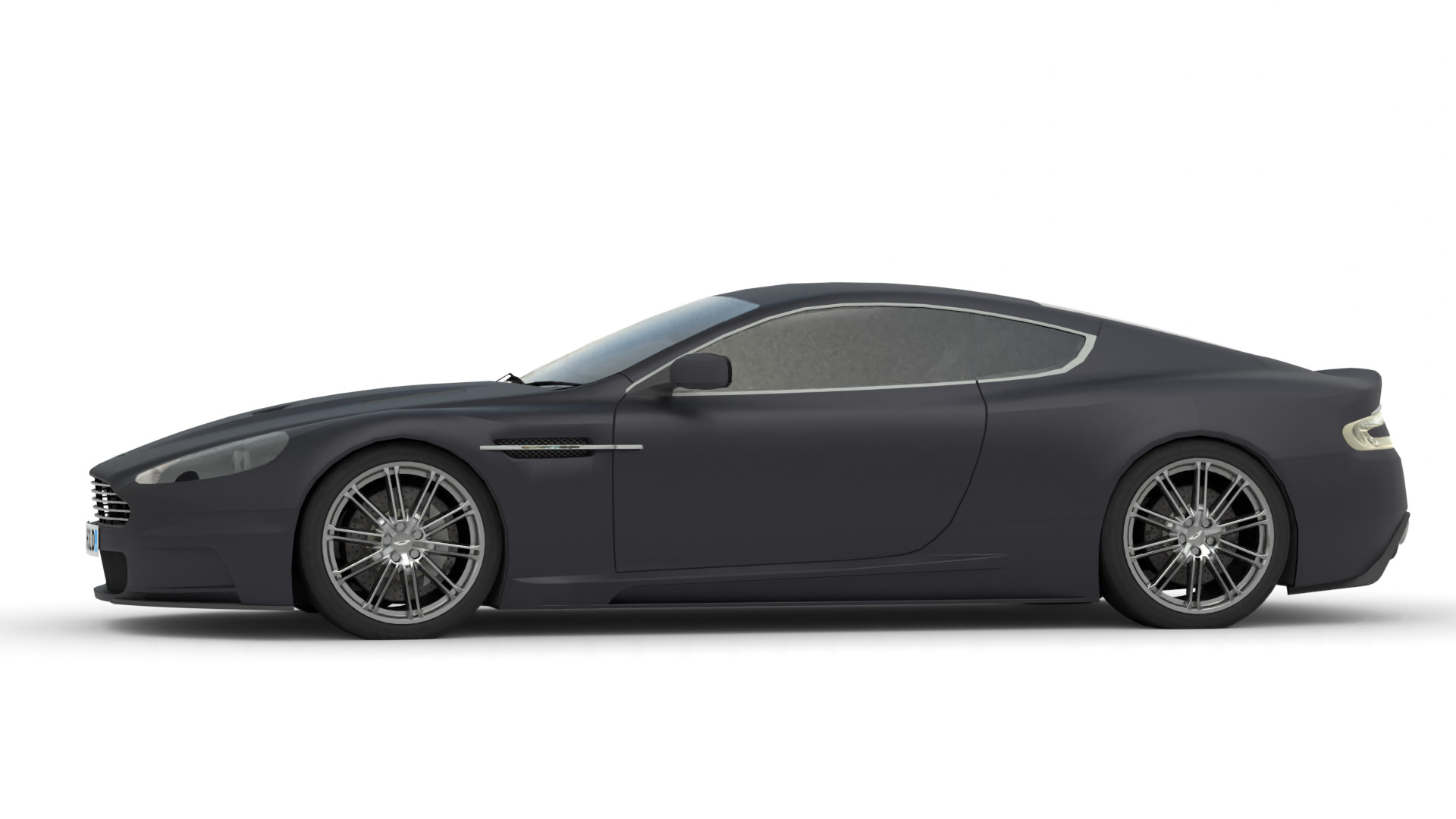 Aston Martin DBS 2008 Luxury Sports Car Asset Low-poly 3D model_3