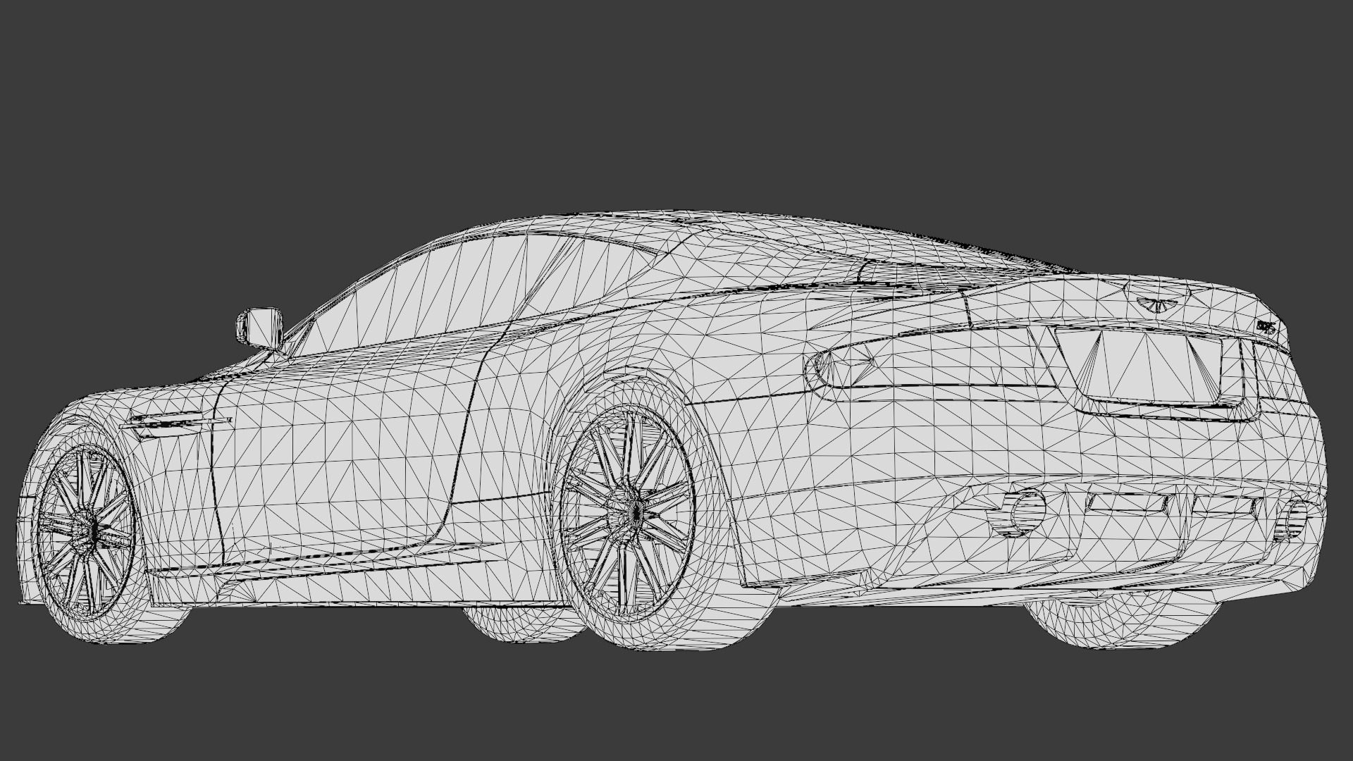 Aston Martin DBS 2008 Luxury Sports Car Asset Low-poly 3D model_20