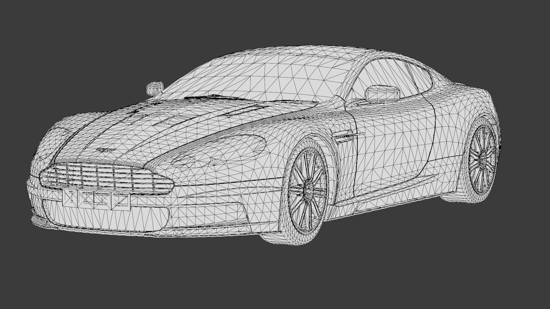 Aston Martin DBS 2008 Luxury Sports Car Asset Low-poly 3D model_22
