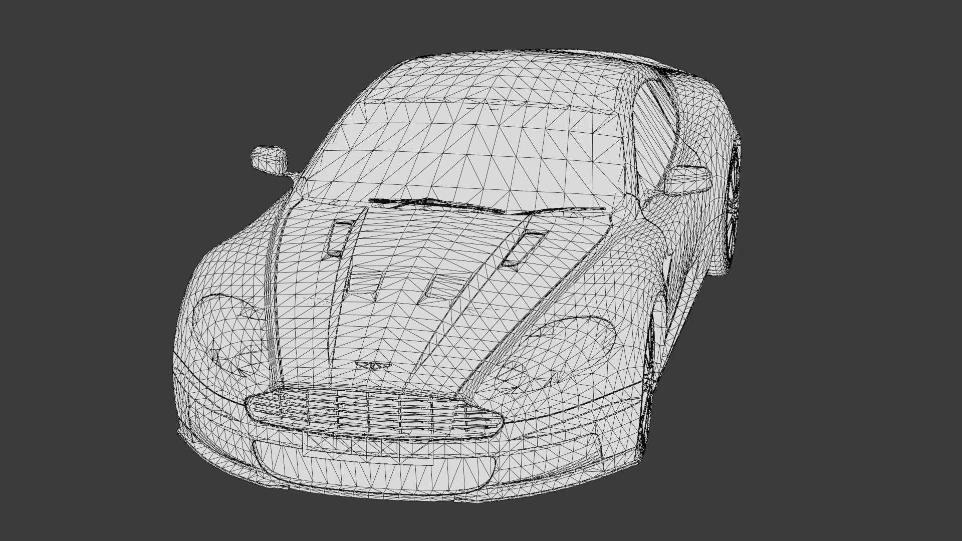 Aston Martin DBS 2008 Luxury Sports Car Asset Low-poly 3D model_28