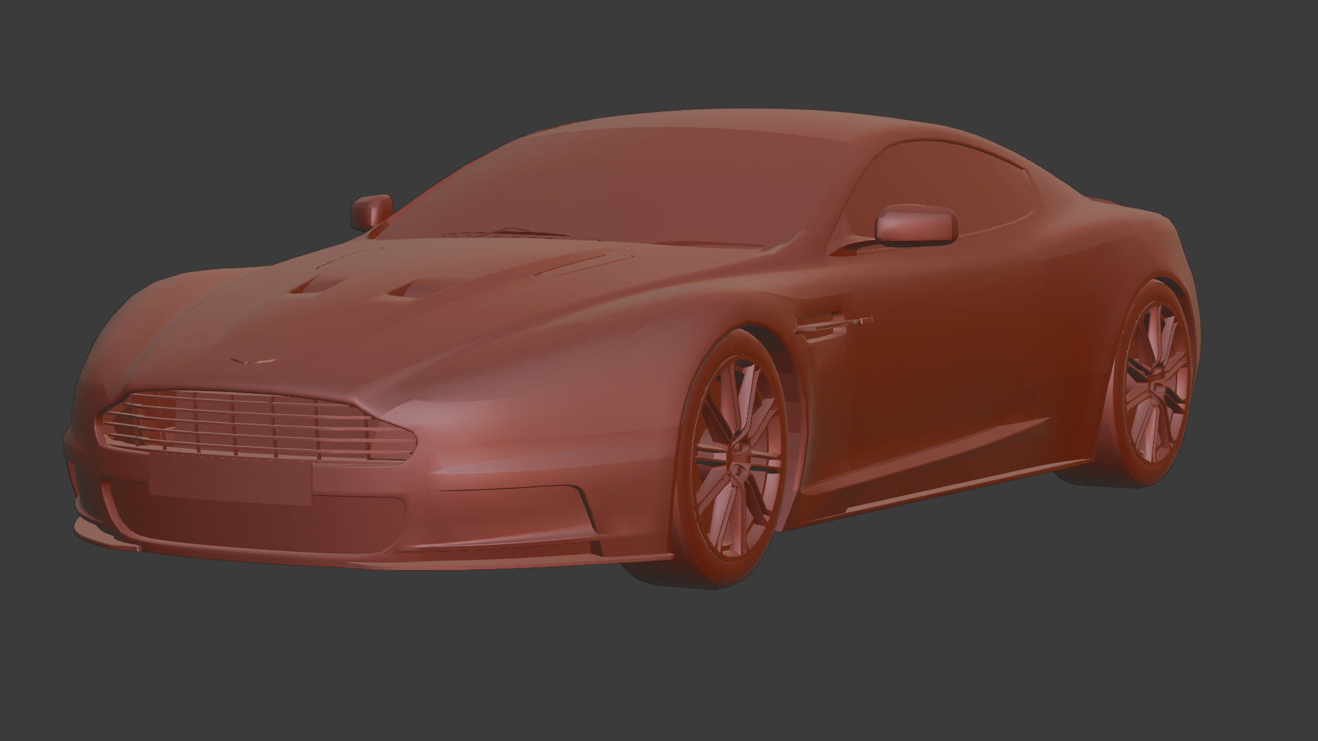 Aston Martin DBS 2008 Luxury Sports Car Asset Low-poly 3D model_12