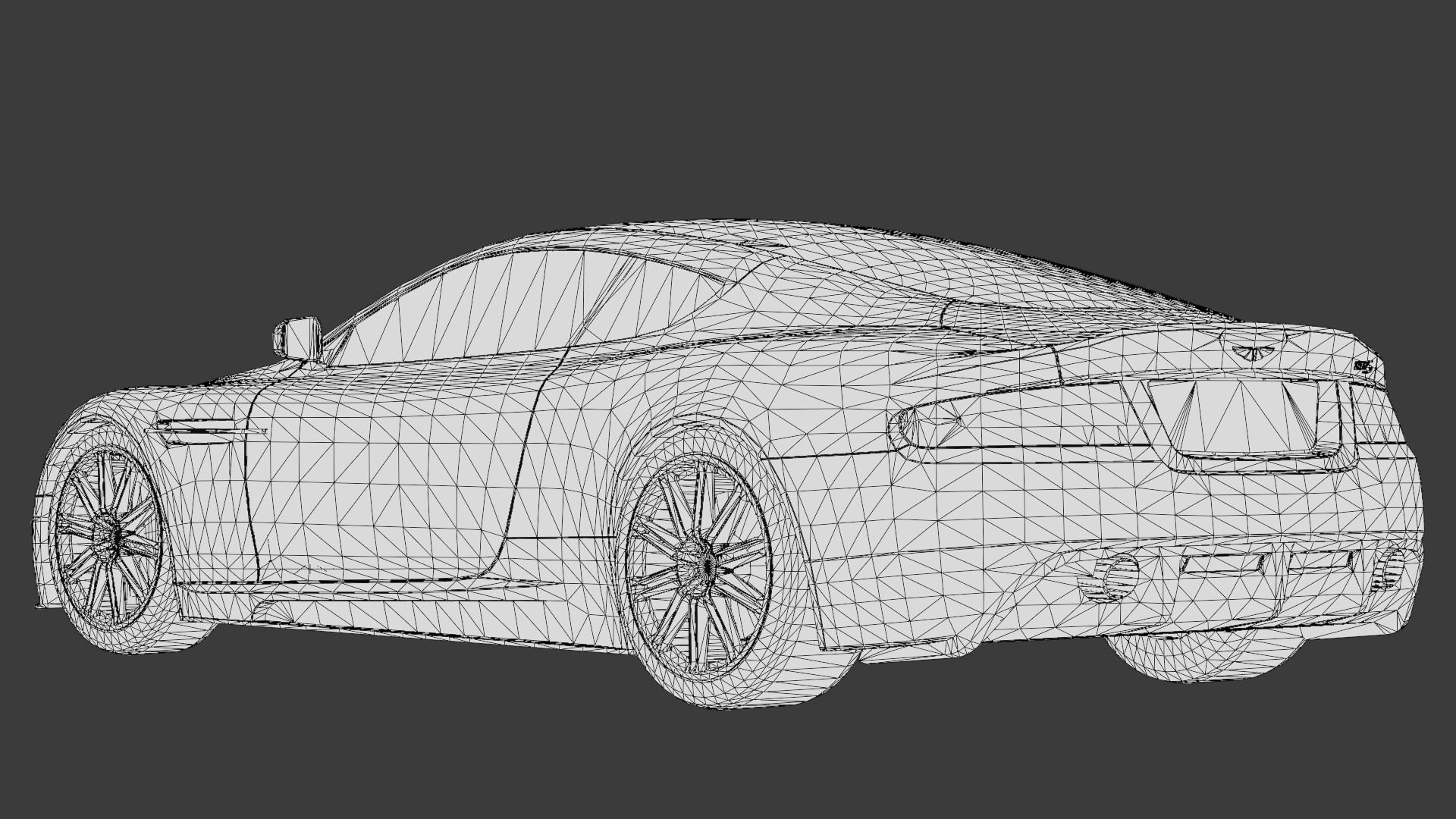 Aston Martin DBS 2008 Luxury Sports Car Asset Low-poly 3D model_24