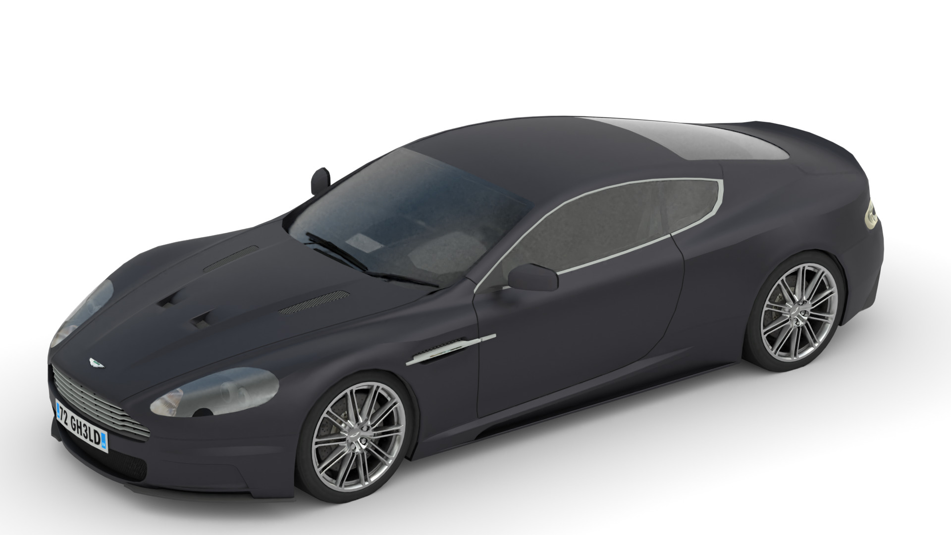 Aston Martin DBS 2008 Luxury Sports Car Asset Low-poly 3D model_9