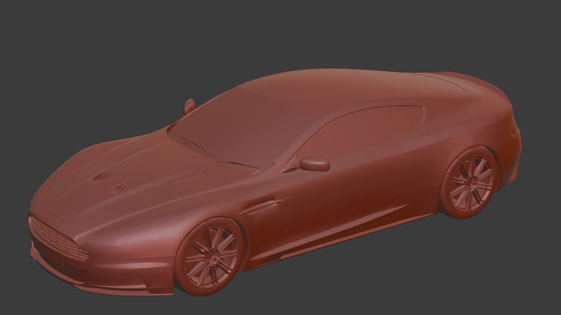 Aston Martin DBS 2008 Luxury Sports Car Asset Low-poly 3D model_19