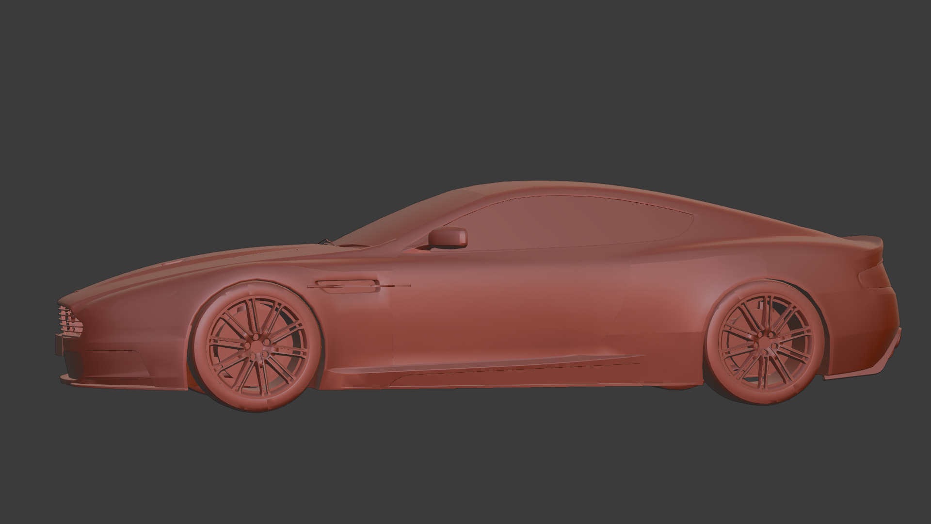 Aston Martin DBS 2008 Luxury Sports Car Asset Low-poly 3D model_13