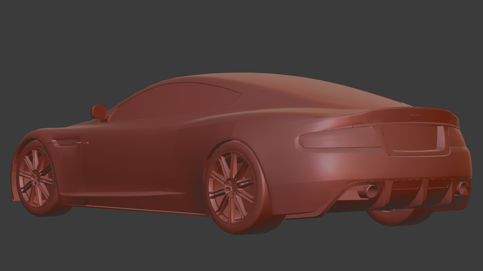 Aston Martin DBS 2008 Luxury Sports Car Asset Low-poly 3D model_14